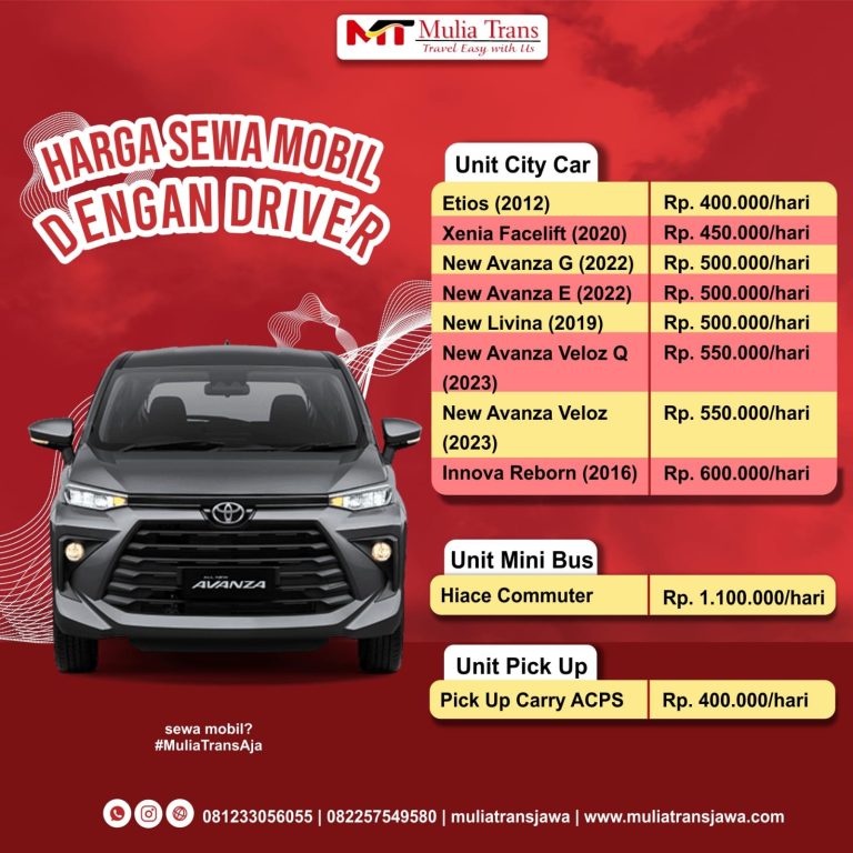 Rental Mobil Dengan Sopir Pasuruan Murah Terdekat