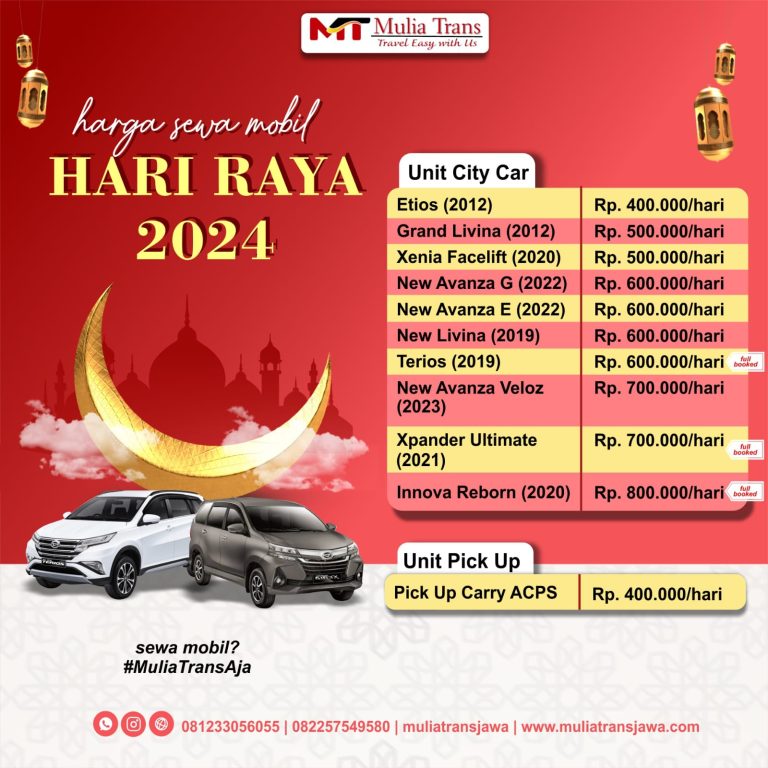 Rental Mobil Lepas Kunci Terdekat di Pasuruan Lebaran 2025