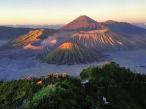 Sunsrise Sunset Gunung Bromo Midnight Ikon Wisata Alam Jawa Timur